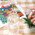 750ml Large Capacity Glass Water Bottle With Time Marker Cover For Water Drink Transparent Milk Juice Simple Cup Birthday Gift. 