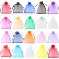 50pcs/Bag Adjustable Drawstring Organza Bags Jewelry Packaging Bags Candy Wedding Bags Wholesale Gifts Pouches. 