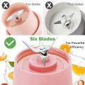 Portable Blender Bottle Set - Shaker Bottles for Protein Mixes and Smoothies - USB Rechargeable, BPA Free, Dishwasher Safe - Ideal for Home, Outdoor, Sports, and Travel. 