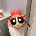 Kawaii Powerpuff Girls Cover for Apple Airpods3 2 1 Pro Case with Keychain Wireless Headphone Case Bluetooth Earphones Pendent. 