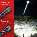 Most Powerful LED High Brightness Flashlight USB Rechargeable Torch Light High Power, water Proof  Wear Resistance Flashlight Tactical Lantern Long Shot Hand Lamp For Camping. 