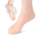 1 Pair Silicone Socks| Moisturizing Gel Heel Socks| Silicone Heel Pad for Foot Care | Multi-purpose Unisex. 