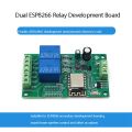 2X ESP8266 ESP-12F WIFI Relay Module 2CH 5V/8-80V Relay Switch Develop Board for ARDUINO IDE. 