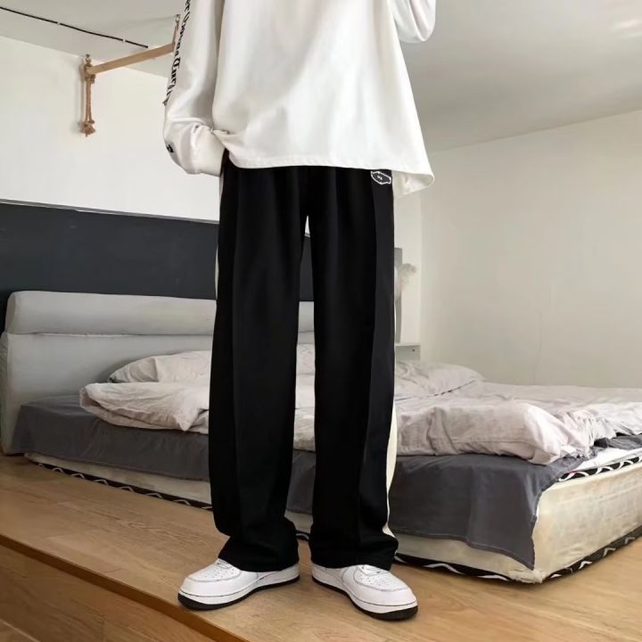 Black2023Year%20Sweatpants%20Men's%20Straight%20Loose%20Side%20Striped%20Spring%20and%20Autumn%20New%20Casual%20Pants%20Track%20Pants%20-%20Image%206