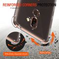 For Nokia 7 Plus Back Cover Shockproof Transparent Soft TPU Silicone Protector Phone Case with Shock Absorption Bumper Corners. 
