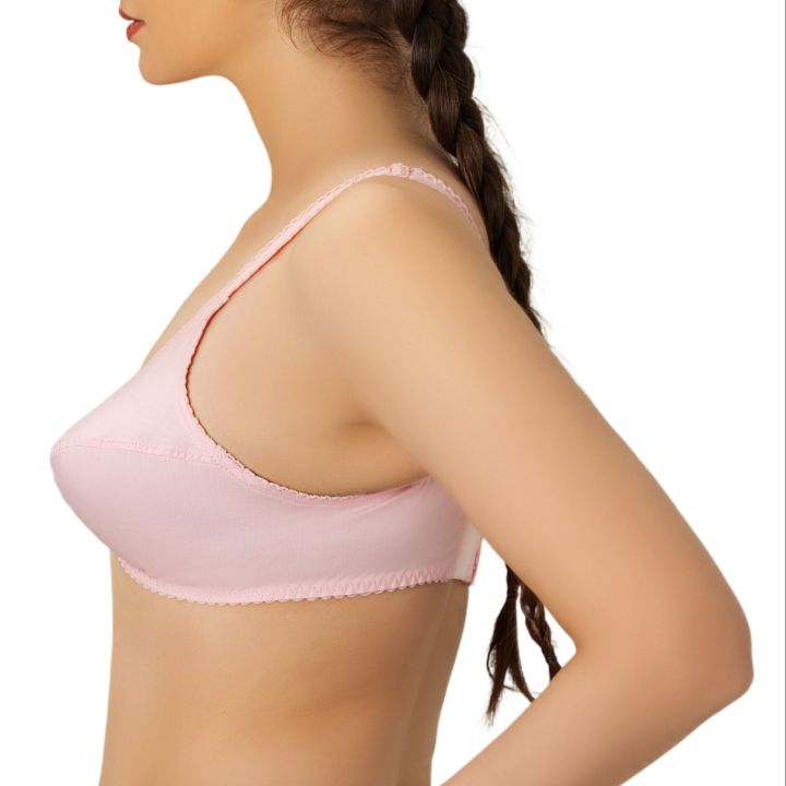 Bebelle,%20Basic%20Cotton,%20Bra%20for%20girls%20and%20women,%20Casual%20Bra,%20Blended%20Fabric%20Bra,%20Pink,%20B%20Cup%20-%20Image%203