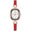 Elegant Rectangle Watches Women Fashion Luxury Shell noodles Quartz Wristwatches Casual Female Leather Watch Montre Femme. 