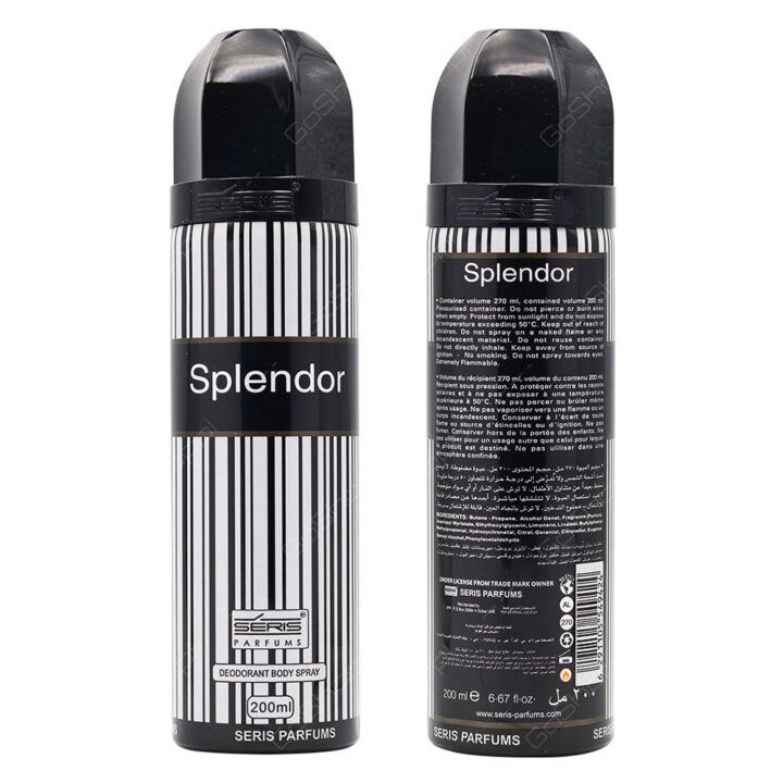 Seris Splendor Body Spray Deodorant For Men – 200 ml