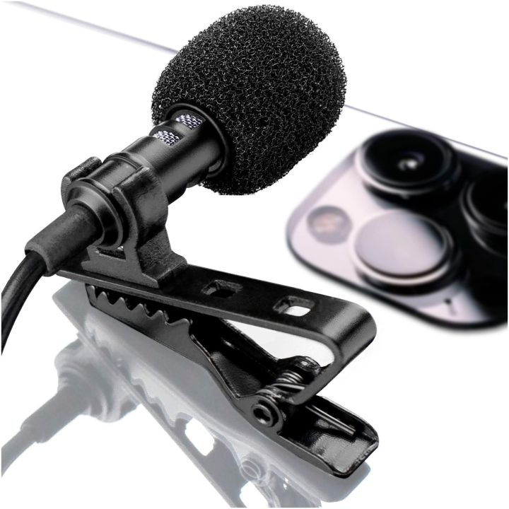 Youtube | Tiktok Video Recording Mic for Mobile | High Quality Lapel Lavalier Collar Mic with Clip | High Definition Perfect Voice Recording Microphone | Pocket Friendly Mick Mic