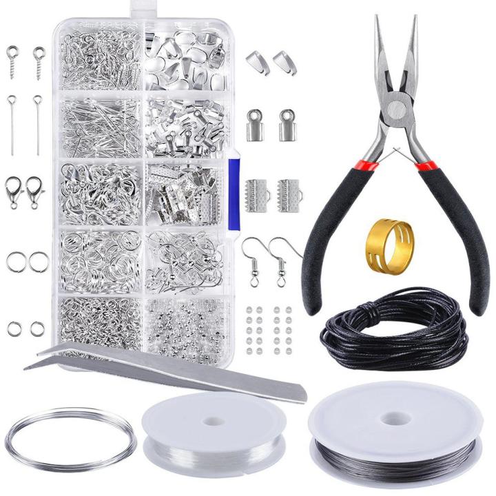Jewelry Findings Set Jewelry Making Kit Jewelry Findings Starter Kit Jewelry Beading Making And Repair Tools Kit Pliers galactic Beads Wire Starter Tool