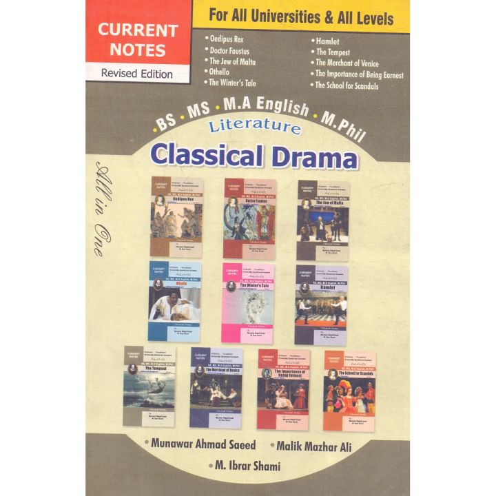 Current Notes on Literature (Classical Drama) for BS. MS. M.A English, M.Phill