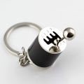 Auto Part Model Gear Box Shifter Keychain, Mini Car Gear Shift Stick Knob Gearbox Metal Key Chain Key Ring for Men(Multi). 