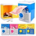 ATM Savings Piggy Banks Toys for Real Money Save for Kids Girls Boys Adults, Electronic ATM Machine Coin Bank Money Saver Digital Password, Auto Scroll Cash Safe Box Gifts for Children. 