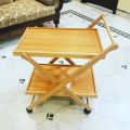 Wooden Folding Tables Beach Wood Folding table Single Shelf - Double Shelf - Bed Trey Dining Table Study Table Saddiq Tele mall. 