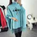 Butterfly Printed Winter Fleece Poncho For Girls and Womens. 