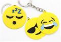 Funny Emoji Smile Stool Amusing Cartoon Keychain Cute Key Plastic. 