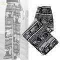 Yoga Pants Boho Thai Beach Baggy Pants Hippy Female Harem Trousers White Fish Scale. 