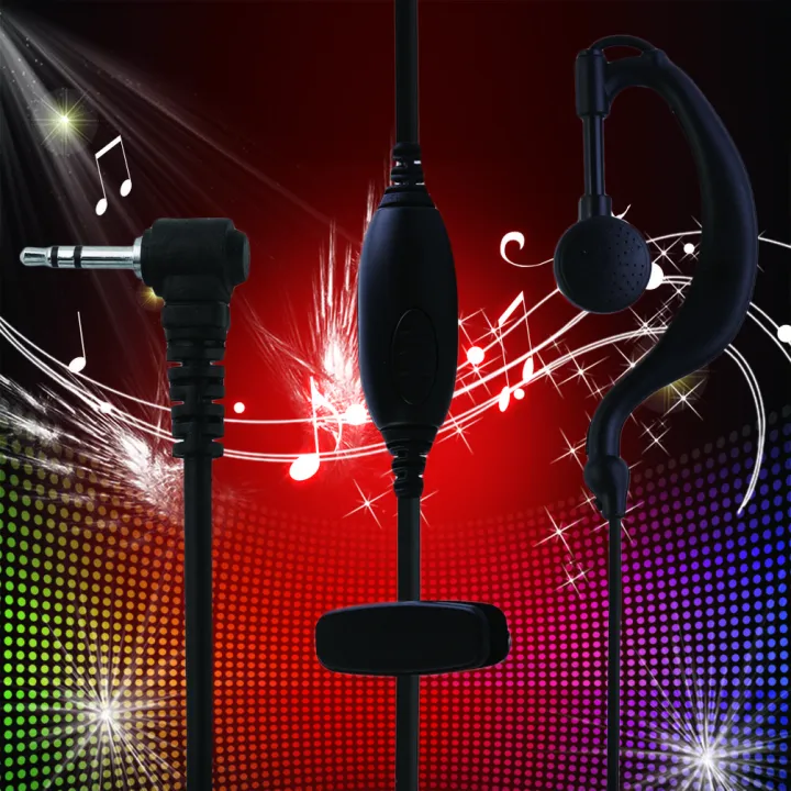 Professional%202.5mm%20G%20Shape%20Clip%20Ear%20Headset/Earpiece%20Mic%20For%20Motorola-black%20-%20Image%203