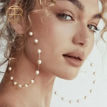 Fashion%20Handmad%20Gold%20Silver%20Color%20Large%20Big%20Pearl%20Hoop%20Earrings%20for%20Women%20Bridal's%20Oversize%20Hoop%20Earrings%20For%20Wedding%20-%20Image%202