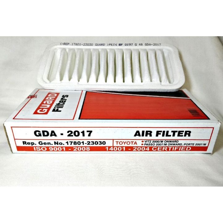GuardAir GDA-2017 Filter For TOYOTA VITZ, PASSO, BELTA, PLATZ OEM# 17801-23030