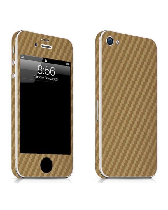 Iphone%204%20Gold%20Carbon%20Fiber%20Texture%20Mobile%20Skin%20-%20Image%203