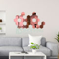 Acrylic Hexagon Mirror Wall Sticker (12 pieces Set), DIY Geometric Removable Acrylic Mirror For Wall Decal, 3D Wall Stickers, Personalized Art Hexagonal Mirror for Home Living Room Bedroom Decor. 