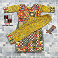 Pakistani Sindhi 2 Pc Stitched Dress Shirt (Crafted with Embroidery & Sequins)+ Trouser  for Girls 5-16 Years by Zenz Online Store. 