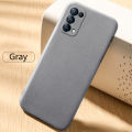Biruiqu For OPPO Reno 5 Shockproof Anti Slip Soft TPU Sandstone Matte Back Case Cover. 