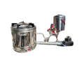 Stove run on used Mobil oil , WASTE USED ENGINE OIL MOBIL OIL STOVE stainless steel body. 