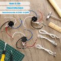 3 Pcs Ze-208S E89885 3 Speed 4 Wire Pull Chain Switch Ceiling Fan  Switch Replacement Part,B. 