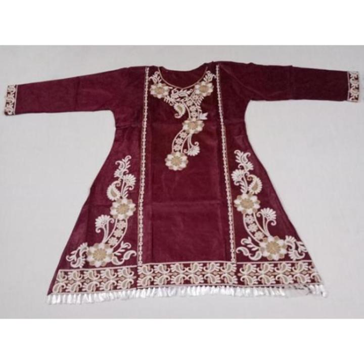 Viscose A line Embroidery Stitched Shirt