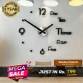 DIY Clock l Wall Art Clock | Wall Clock | Wall Clock For Bedroom | Wall Clock For Drawing room | Wall Decoration Item I Decoration Items For Room I Hexagoon Mirror. 