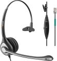 Wantek Corded Telephone Headset Mono w/Noise Canceling Mic Compatible with ShoreTel Plantronics Polycom Zultys Toshiba NEC Aspire Dterm Nortel Norstar Meridian Packet8 Landline Deskphones(F600S2). 
