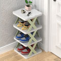 Imported 3, 4 and5 Layers Of Plastic Door Shoe Rack Simple Multi-layer Shoe Cabinet Bathroom Local Space Layered Shoe Storage Organizer. 