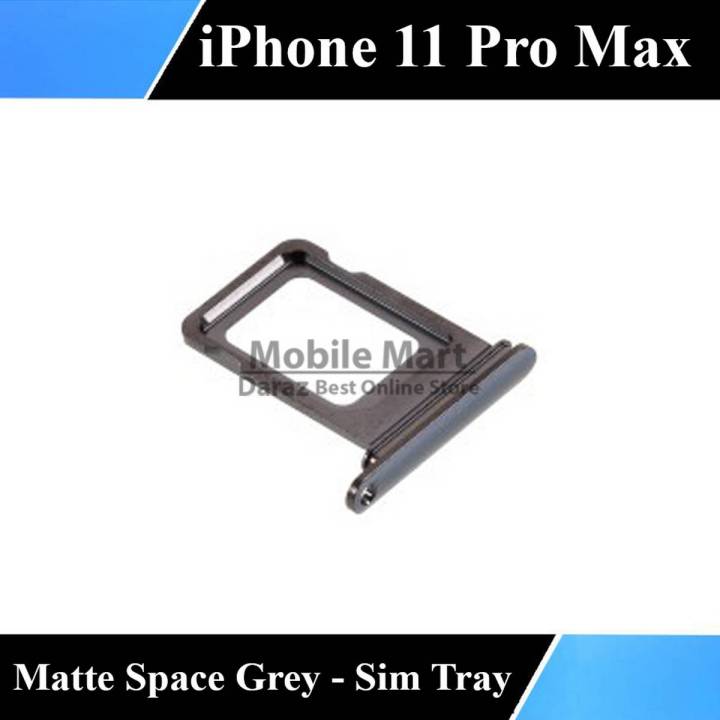 iPhone 11 Pro Max SIM Tray Sim Jacket Sim Slot Sim Door For 11 Pro Max -Matte Space Grey