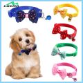 Pet Bow Collar Cat Puppy Bell Collar Korean Pet Collar Kitty Bow Headband Collar Adjustable Clasp Suitable For Cats And Dogs bluey. 