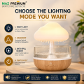 MAZ PREMIUM Cloud Rain Humidifier with 7 Color LED Lights – USB Essential Oil Aroma Diffuser, Rain Cloud Night Light, Waterfall Mist Air Humidifier for Bedroom, Office & Home Decor. 