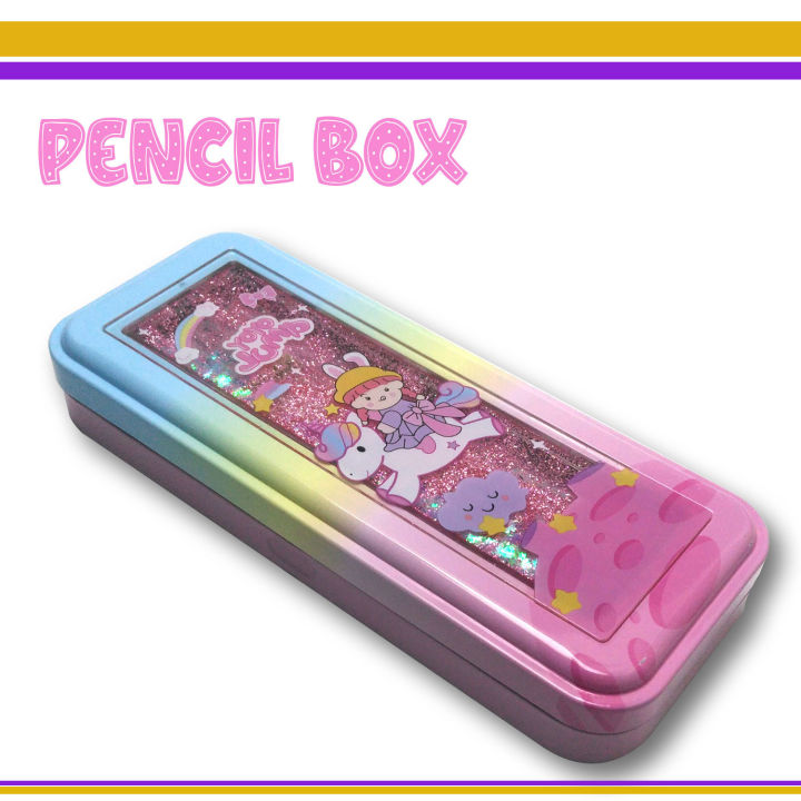 YOYO JUMP Metal Pencil Box School Box Metal Stationery Box -Pencil Box- Pencil Box for Girls- Pencil Box for Boys - Pencil Case - Pencil holder - Pencil Cases & Boxes - Pencil Case for Boys - Pencil Box set Pencil Box Stationary Metal Pencil Box