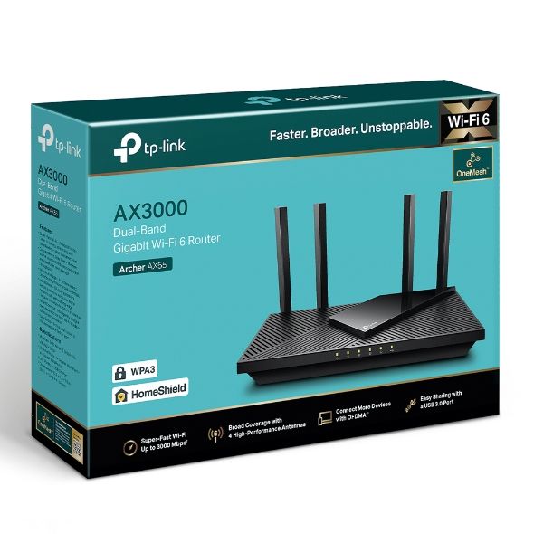 TP-Link%20Wi-Fi%206%20Router%20AX55%20/%20AX73%20AX3000%20Dual%20Band%20Gigabit%20Wi-Fi%206%20Router%20-%2018%20Months%20Brand%20Warranty%20-%20Image%203