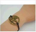 Hunger Games Bracelet Bird Eagle Animal Infinity Vintage Fashion Movie Jewelry Leather Rope Men Women Kid Wholesale. 