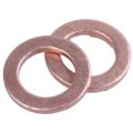 50 Pcs Copper Crush Washer Flat Seal Ring Fitting 6mm x 10mm x 1mm. 