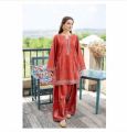 Rust Livia - 2pc - Dress for Women - Lawn - Dress for girls - Stitched Ready to wear - Shirt + Bottom - Chaudhry Arts. 