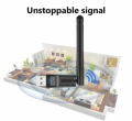 ALFA USB Wireless LAN Card with Antenna - Alfa Net Wifi Wireless-N USB Adapter Antenna Receiver Catcher - Soft AP Utility Super Fast 2.4 GHz 150 / 300 Mbps High Speed IEEE 802.11bgn Internet Dongle Network Card Windows Linux Computer Laptop PC wifi adater. 