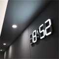 3D Simple Digital Clock Desktop Decoration Living Room Bedroom Study Room Wall Clock LED Digital Clock. 