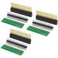 12PCS 40 Pin GPIO Header Kit 20X2 Pins Right Angle GPIO Header Socket for Raspberry Pi Zero/4B/3B+/3B/3A+. 