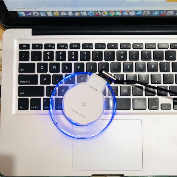 hanende Qi Crystal Wireless Charger Charging Pad For Samsung Galaxy S6 S7 Edge S8 Note 5 8 For iPhone X 8 Plus Fantasy High Efficiency pad Universal-WHITE
