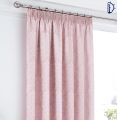 Royal Damask Jacquard Curtains  Blush Pink Curtains for room  Set of 2 with FREE Tie Back. 