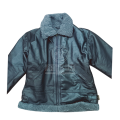 Black Shearling Leather Jacket For Men. 