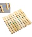 Clothing pegs Wooden Cloth Hanging Clips Cloth pins (pack of 20) By why not mere jaan. 
