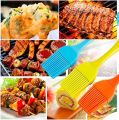 Basting Brush + Large Spatula Silicone Pastry Baking BBQ Sauce Marinade Meat Glazing Oil Brush Heat Resistant , Kitchen Cooking Baste Pastries Cakes Desserts, Dishwasher safe  (Brush + Spatula). 